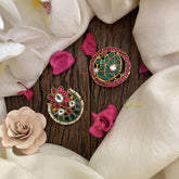 Vriksham Antique Floral Kundan Jadau Peacock Chandran & Suryan Billai-J2943